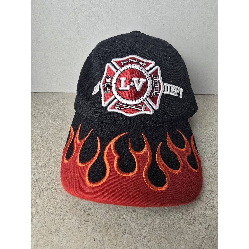 Las Vegas Firefighter Baseball Cap Hat Adjustable Fire Dept Red by Chelona USA
